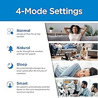 Vista 8 de BLACK+DECKER Evaporative Air Cooler - Portable Air Conditioner Cooling Fan with LED Display, Remote Control, 2-Gallon Water Tank - Compact and