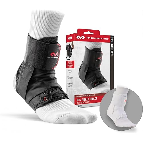 McDavid Ankle Brace Ultralight for Sprained Ankle, Figure 8 Ankle Braces, Lace up Ankle Brace, Ankle Braces for Men and Women, Ankle Support Brace and Stabilizer