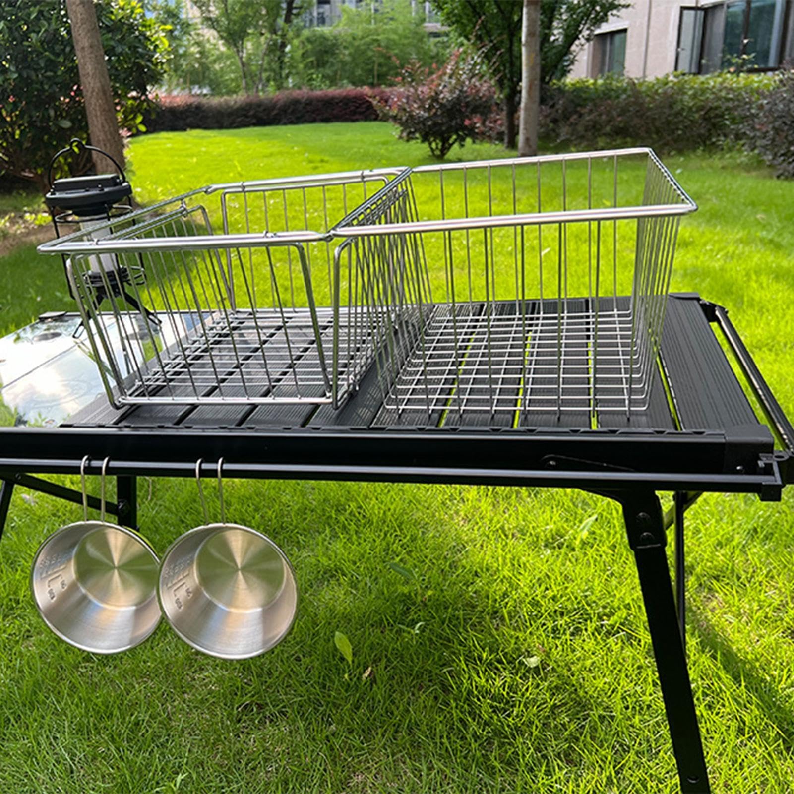 Cesta de almacenamiento plegable , cesta de de mesa plegable Contenedor | Cesta para lavar verduras Cesta de almacenamiento de mesa para el lugar de trabajo y camping