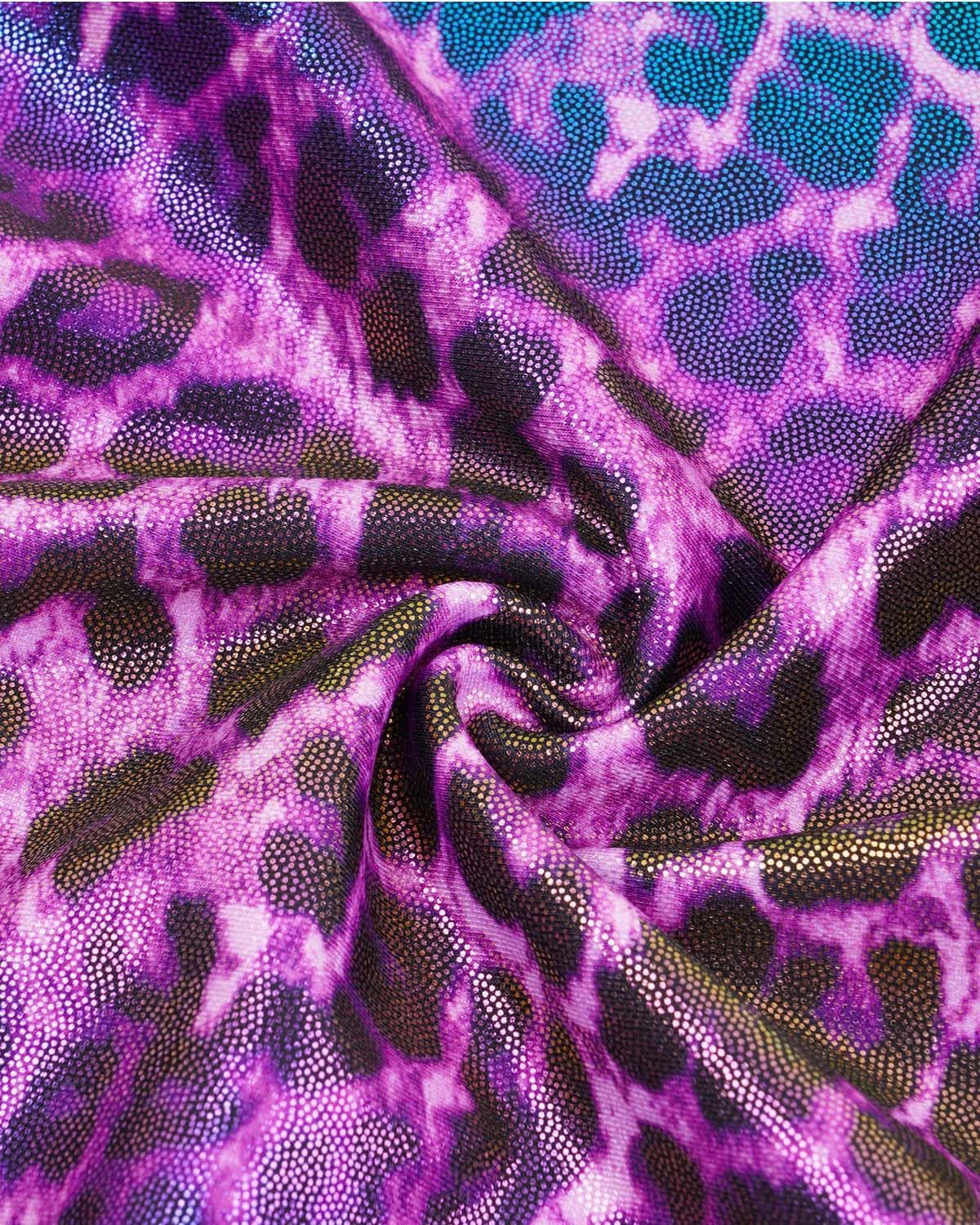 Gogokids Gymnastics Leotards for Girls Sparkly Rhinestone Dance Unitards Biketards with Shorts Activewear - Image 4