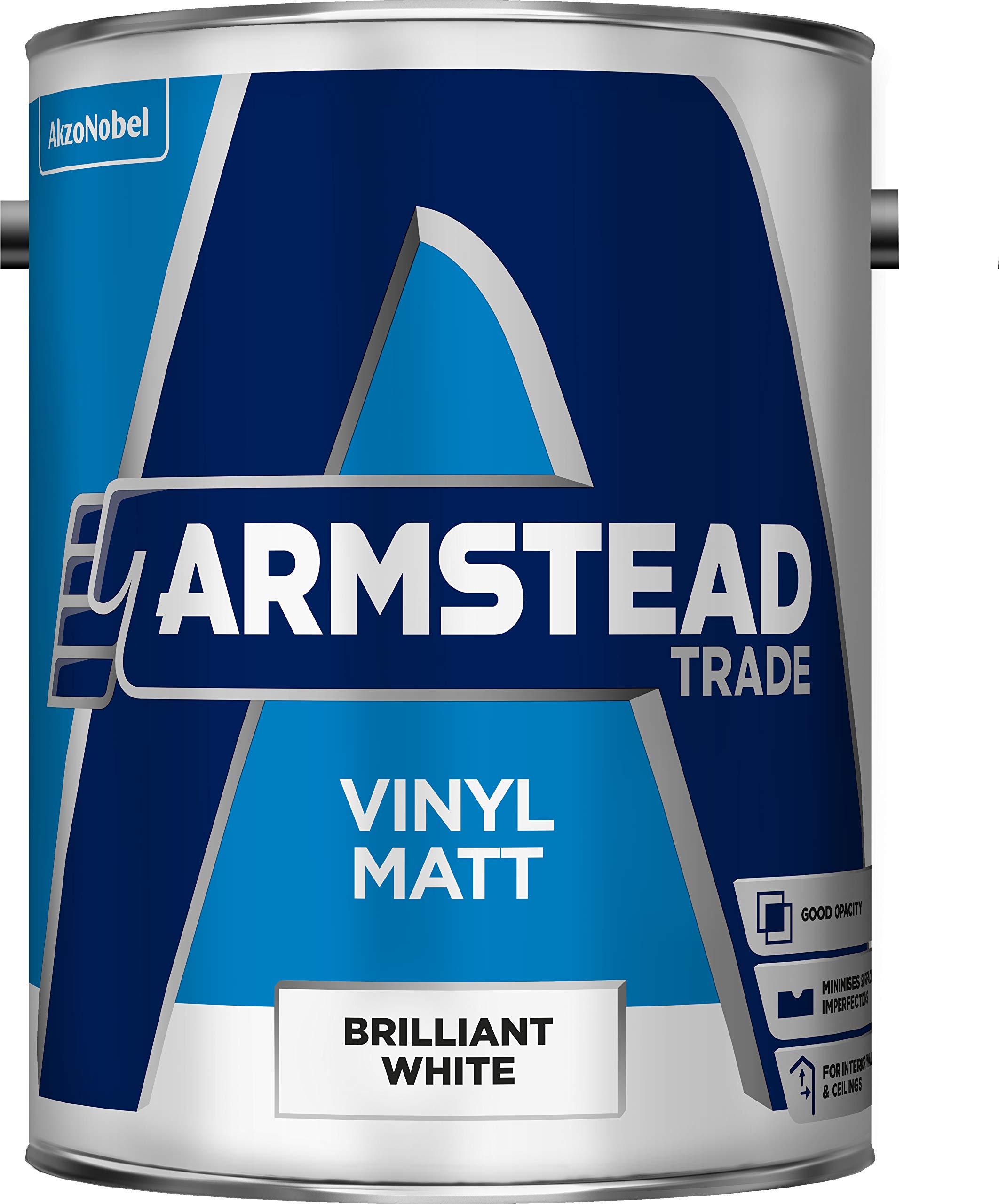 Armstead Trade Vinyl Matt Brilliant White 5 Litres