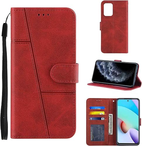 Caso para Xiaomi Poco X3 NFC cubierta,Caso para Xiaomi Poco X3 ProPoco X3 PU Cuero Flip Stand con tarjeta Pack Teléfono Fundas Cubierta Rojo disponible en Yaxa Colombia