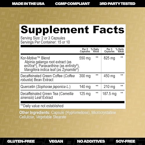 Miniatura 3 de Korrect - Suplemento energético limpio para hombres y mujeres, claridad mental, nootrópico, paraxantina, atención sostenida, resistencia sin