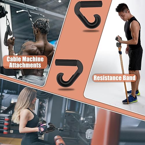 Miniatura 4 de Asas de agarre neutro para dominadas ganchos ergonómicos portátiles para pesas en filas de pesas resistentes al peso muerto para entusiastas