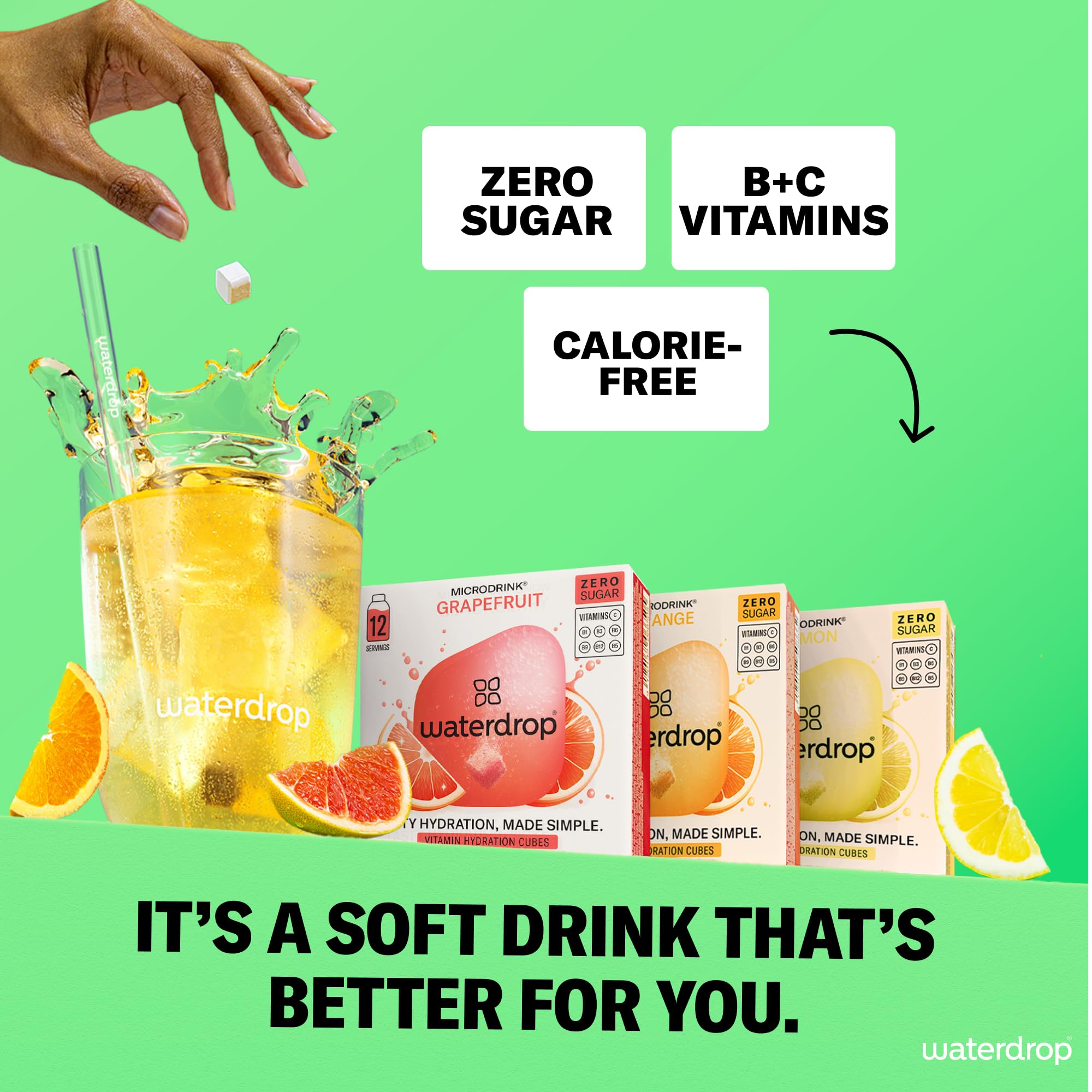 Amazon.com: Waterdrop Hydration Cubes with Vitamin C, B3, B5