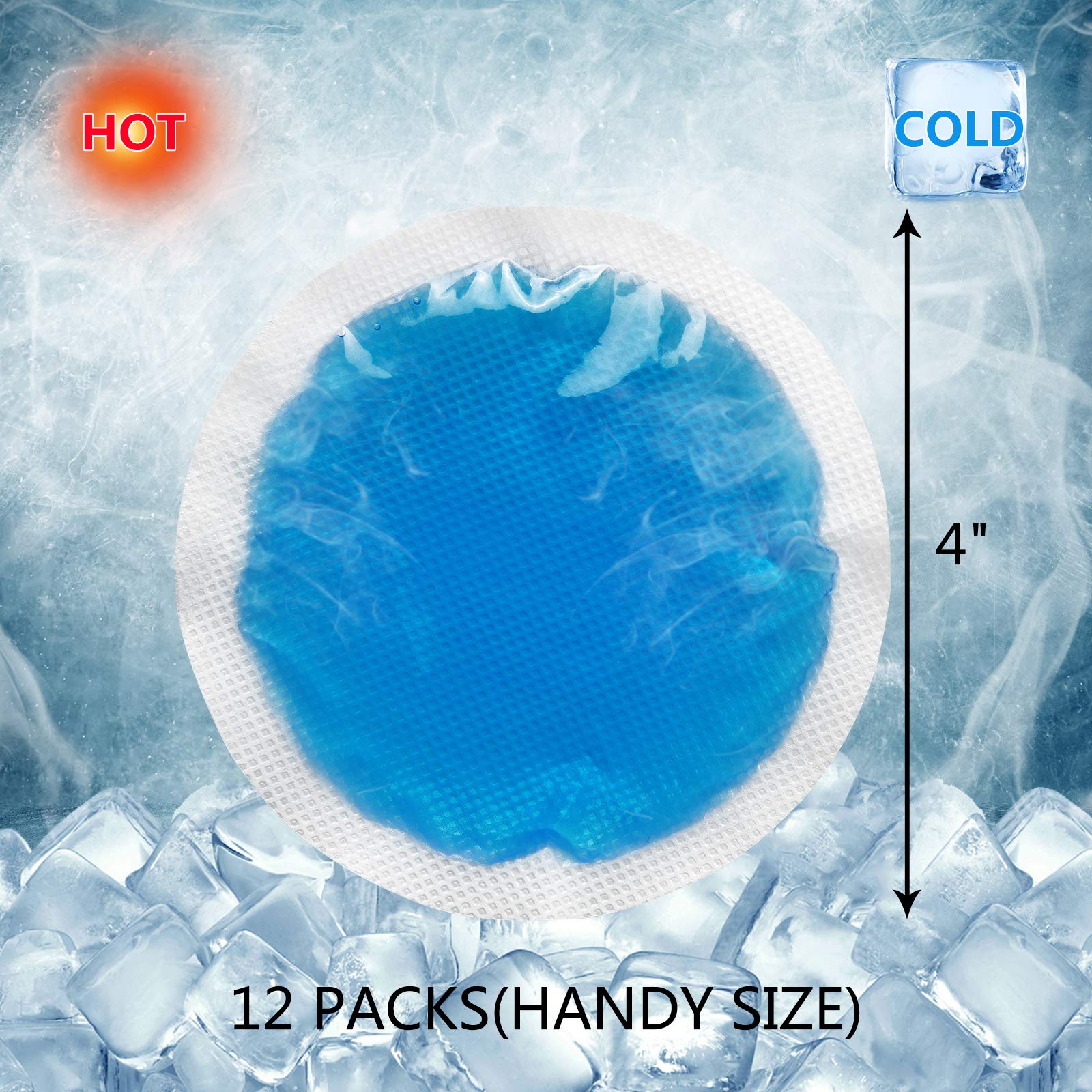 Tutmyrea Ice Packs for Injuries Reusable, 12 Pack Soft Small Ice Packs