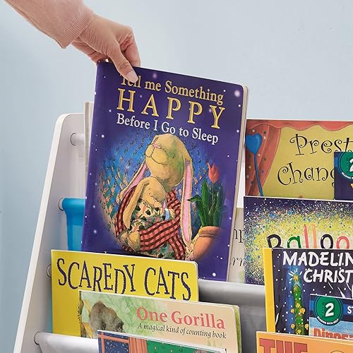Miniatura 4 de SONGMICS Estantería para niños, organizador de libros, con kit antipuntas, estante de almacenamiento para habitación de los niños, sala de juegos,