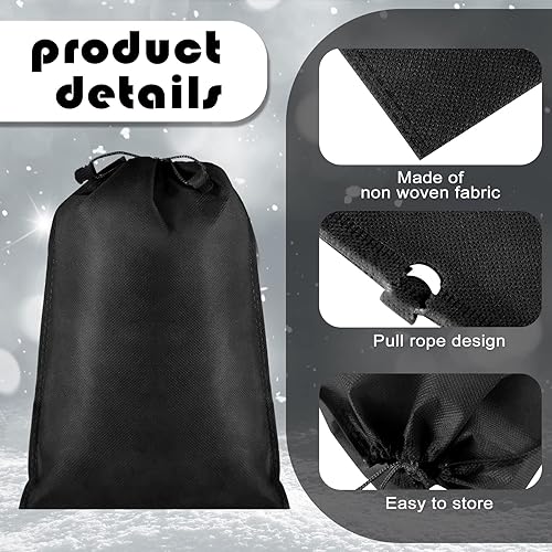 Miniatura 3 de 50 bolsas de polvo para bolsos, zapatos, bolsas de tela no tejida con cordón para el polvo, bolsas con cordón a prueba de polvo, bolsa de