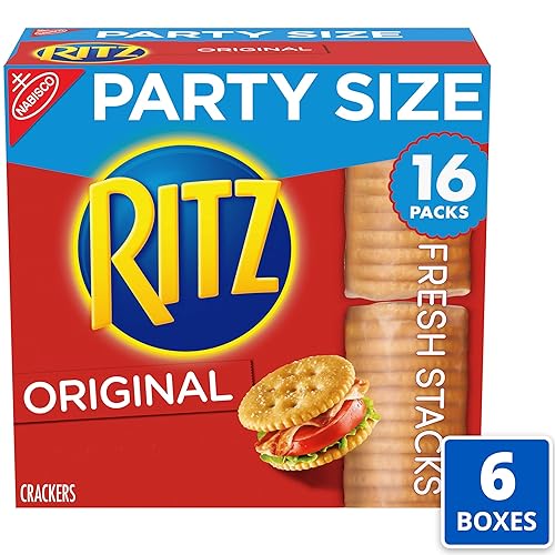 Miniatura 2 de RITZ Fresh Stacks - Galletas originales, tamaño de fiesta, 6 cajas de 23.7 onzas