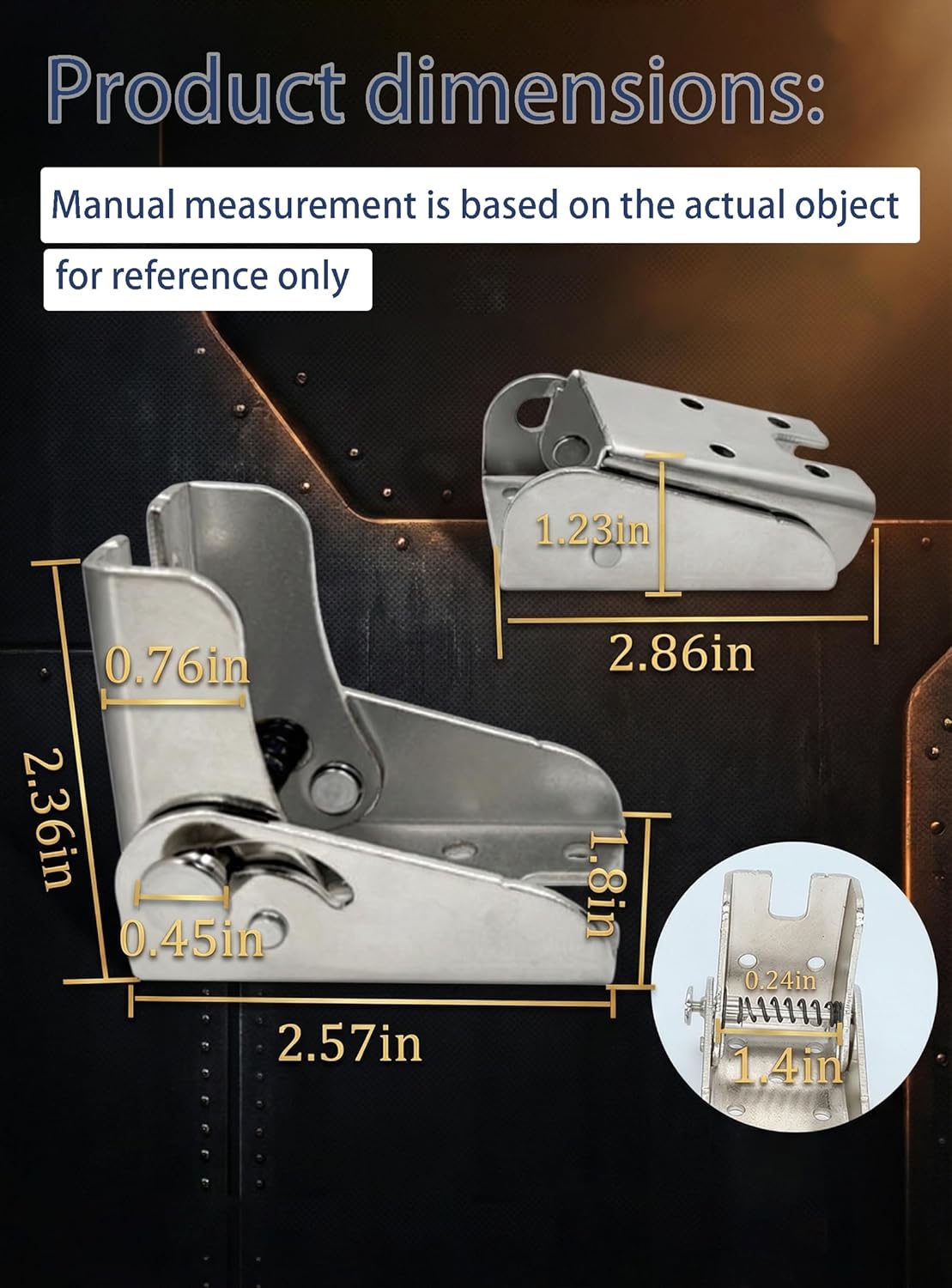 Heavy Duty Self-Locking Folding Table Leg Brackets Cold Rolled Steel 150KG Load Capacity Space Saving Hinges for DIY Foldable Tables Workbenches Camping Small Spaces (2 Pack with lScrews)