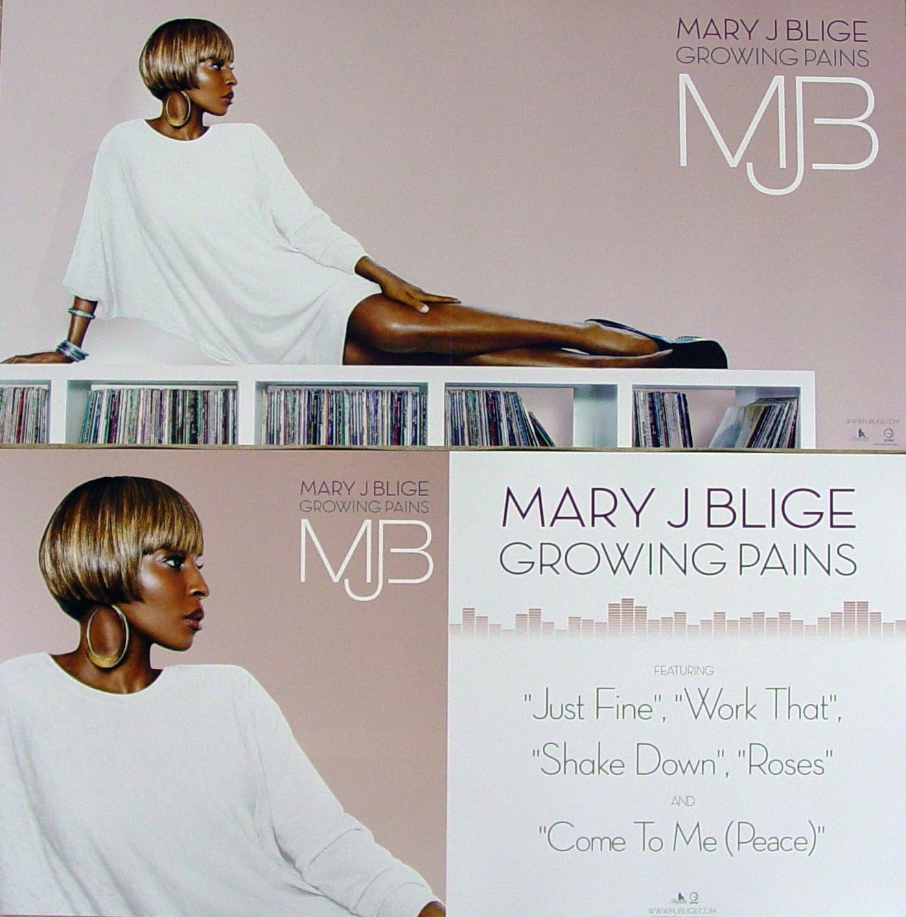 Mary J Blige Growing Pains Two Sided Poster New