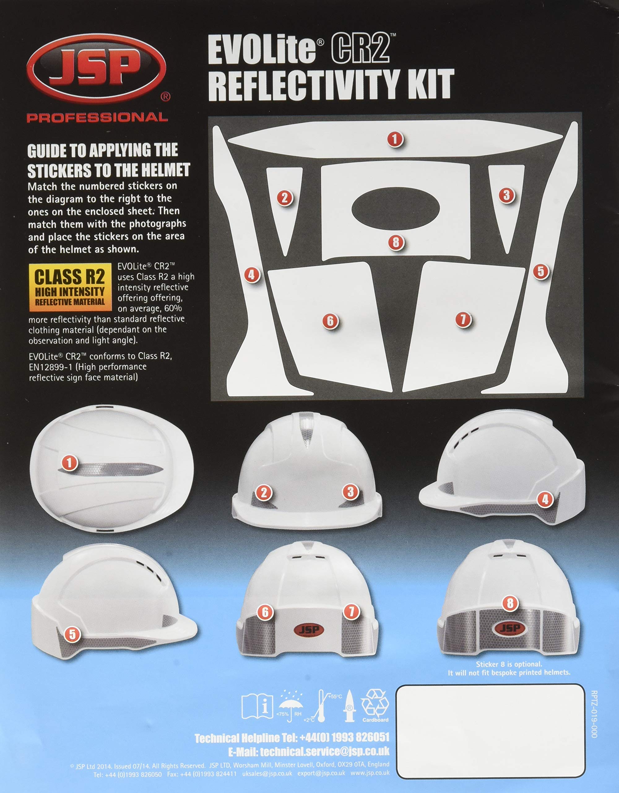 JSP Kit reflectante de primeros auxilios CR2 para EVOLITE (AHV440-000-300)