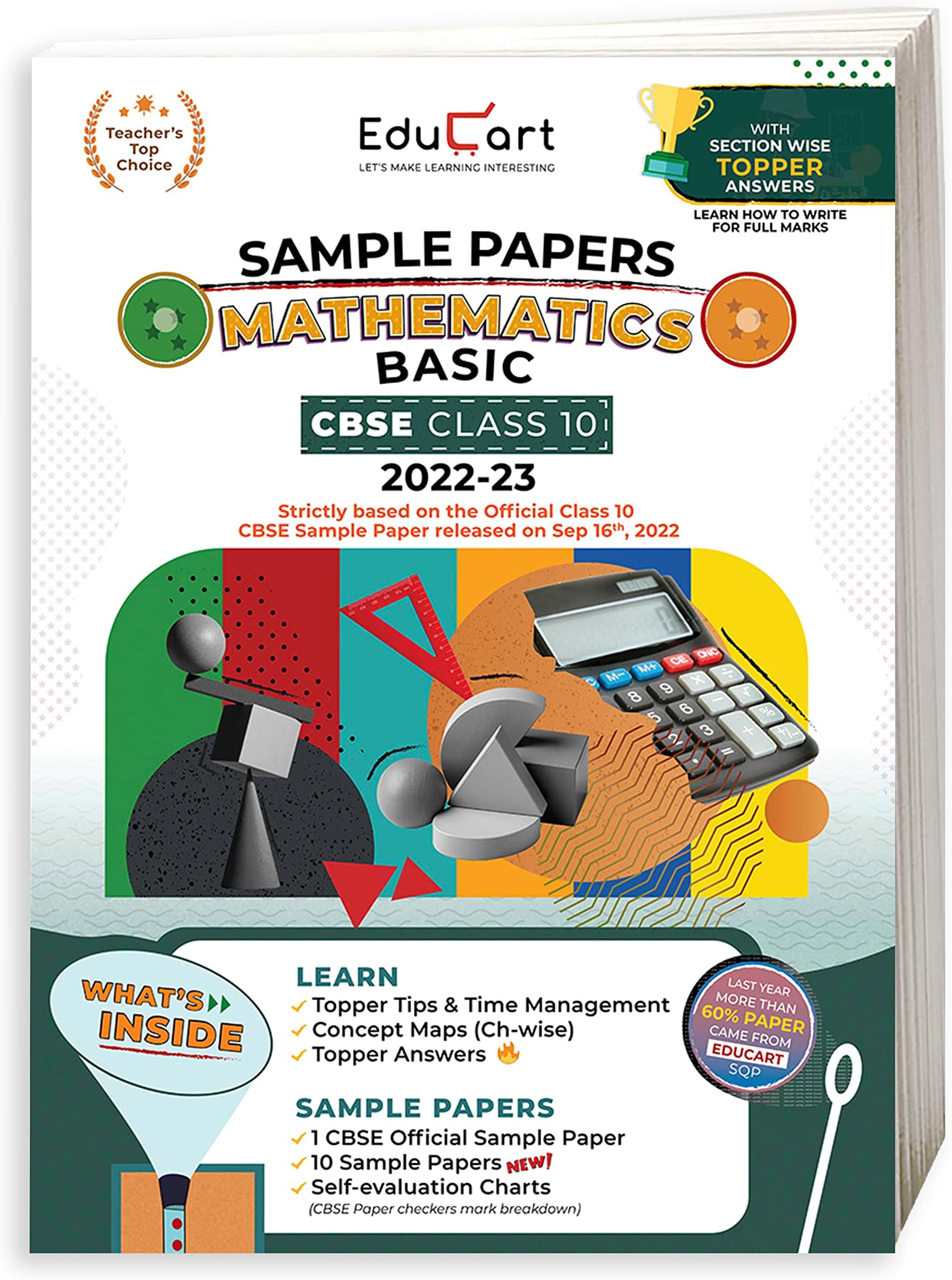 Sample Paper Mathematics Basic CBSE Class 10Th (2023) Unknown Binding – 27 September 2022