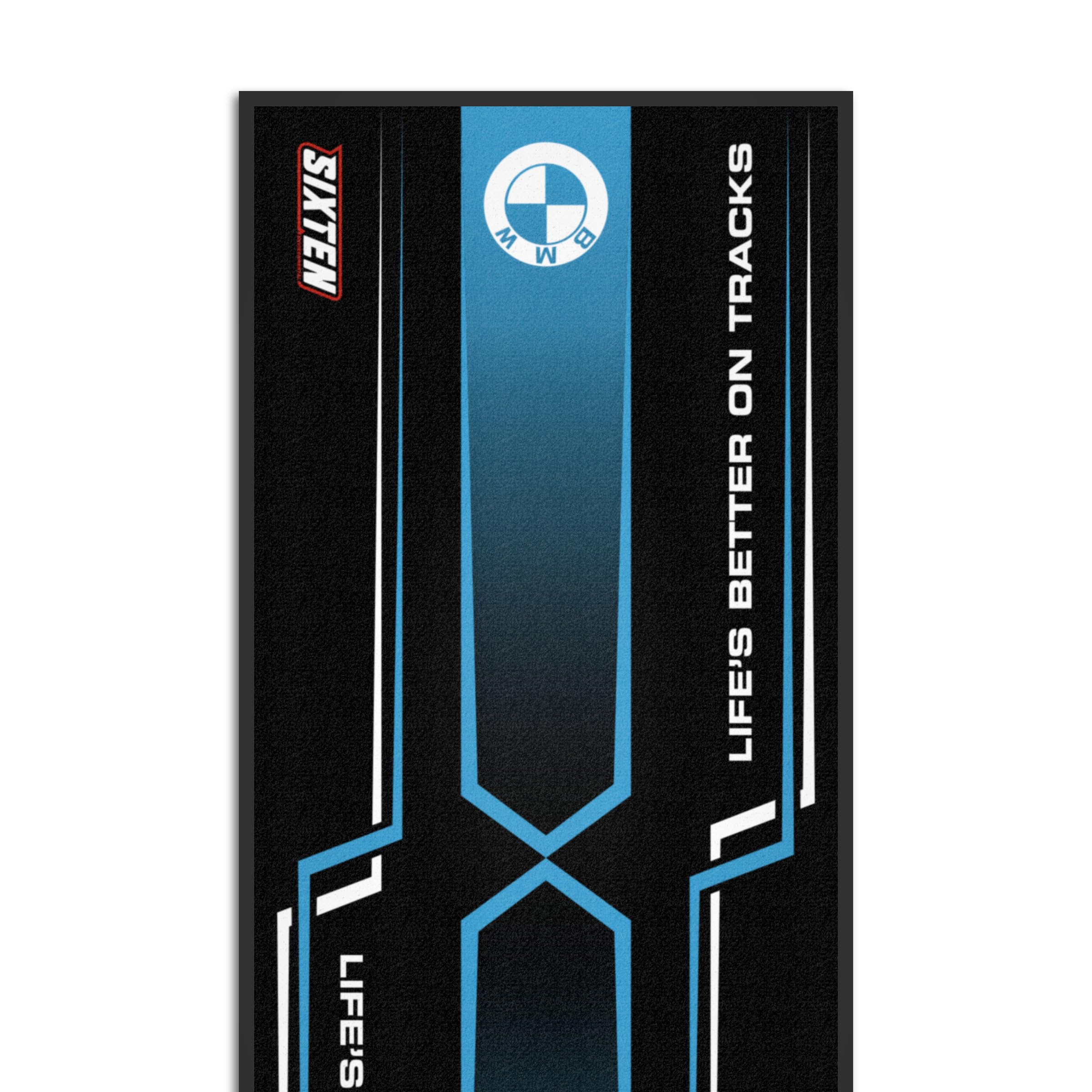 Tapis Moto pour BMW Fusion 95x240 - Tapis Environnemental Moto - pour Les Paddocks et Le Garage - Lavable et Ecologique - Idéal Cadeau Moto