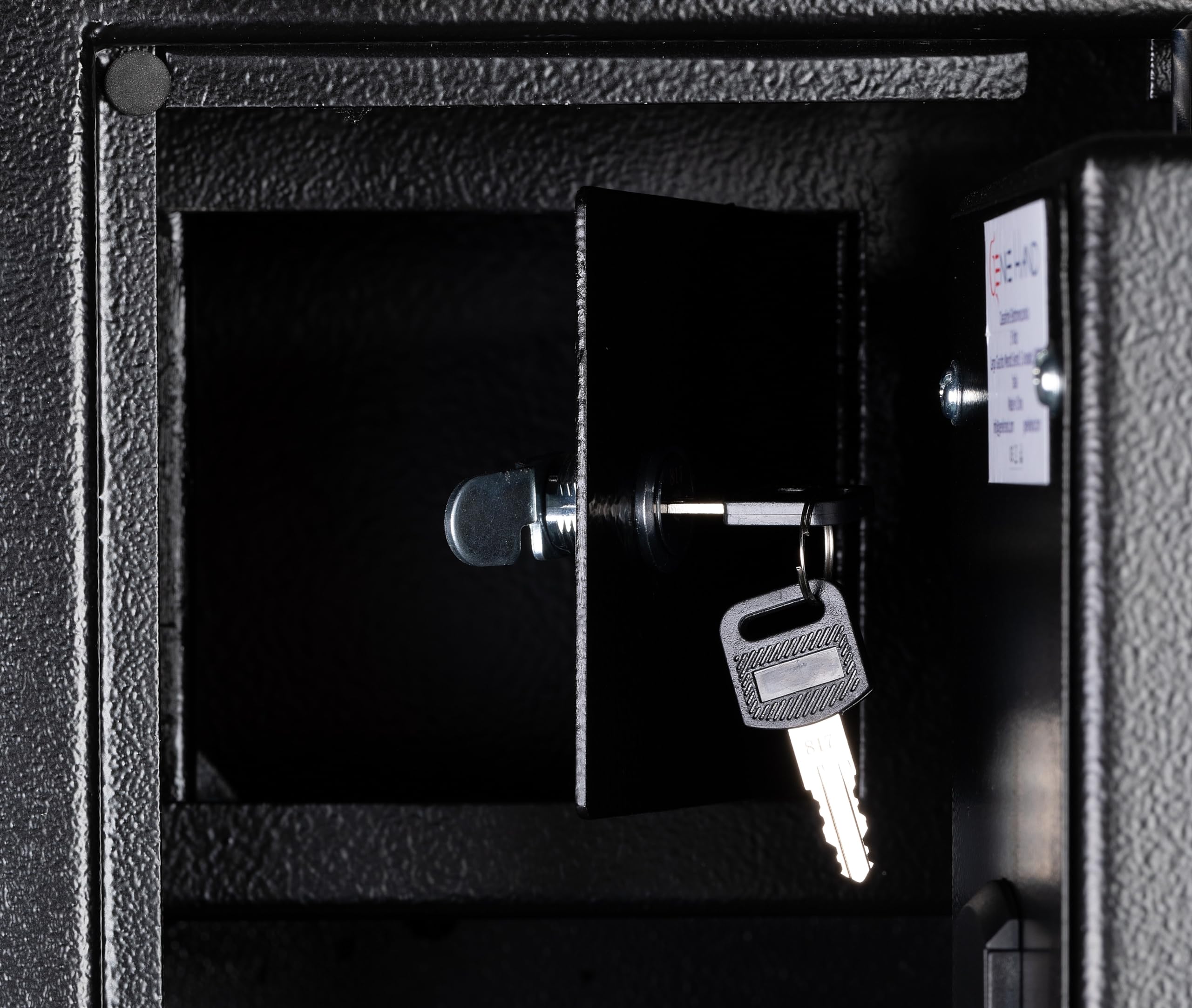 Genie Hand | Cassaforte di Sicurezza Elettronica per Fucili e Pistole con Codice a Combinazione e Chiave con Serratura B-Class e Sistema Anti Bounce