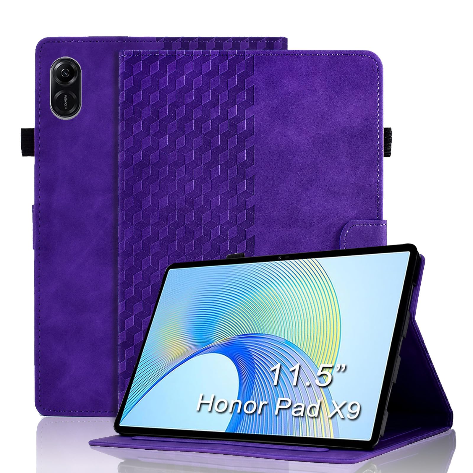 Case for Honor Pad X8a 11 Inch Tablet 2024 Protective Case Premium Leather Folio Smart Case with Auto Sleep/Wake Pen Holder Card Slot for Honor Pad X8a- Dark Green — view 164