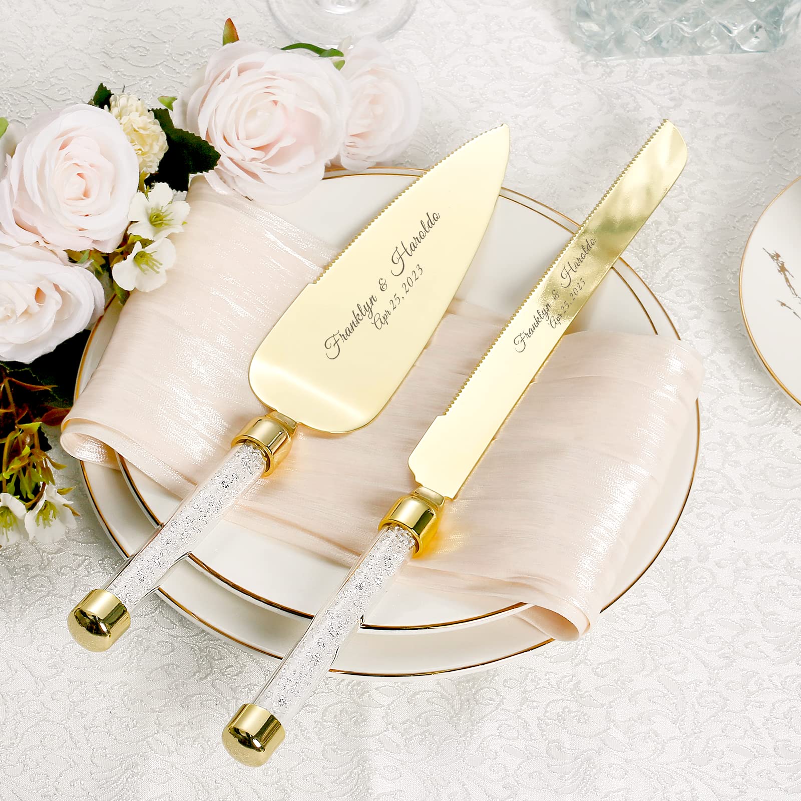 Knife Hand Engraved Wedding Cake Marble Wonder Cake Knife And Server