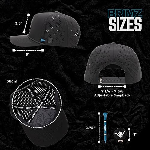 Miniatura 6 de BRIMZ Sombrero de rendimiento de golf, transpirable, resistente al sudor y al agua, con soporte para camiseta y marcador magnético para pelotas