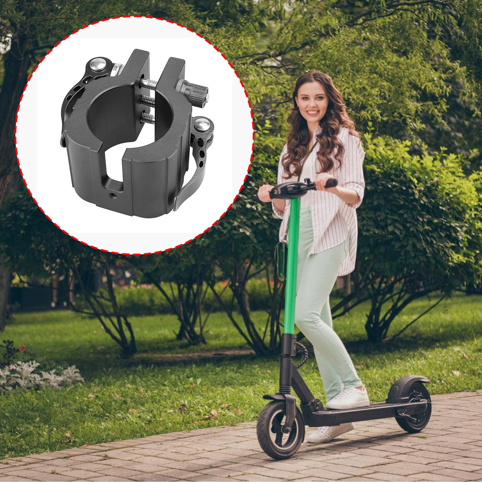 Morsetti pieghevoli Supporto per 8X 10X 11X Scooter Elettrico Bloccaggio Gancio Fixtures Sostituzione Morsetti Pieghevole Supporto