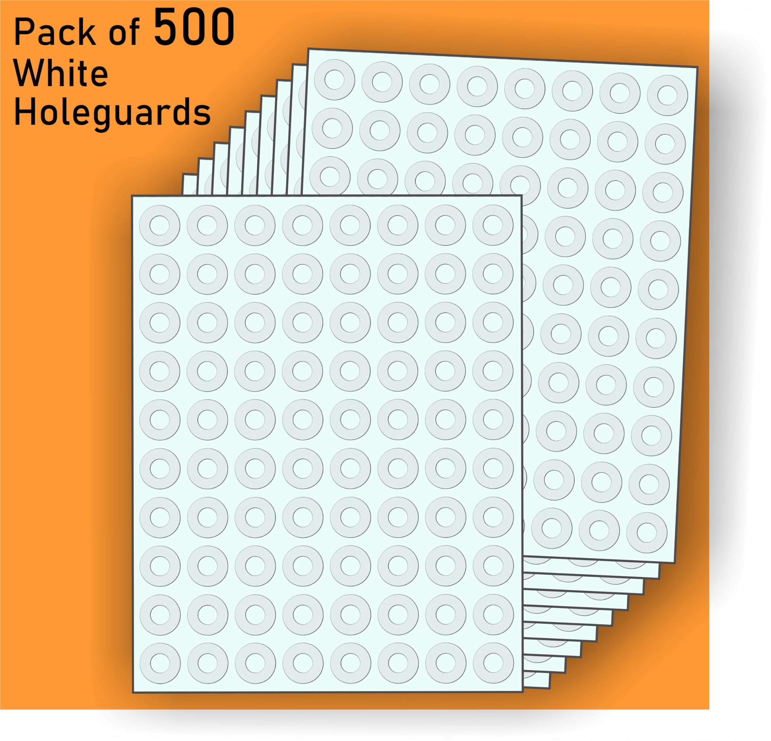 IMPRINT Hole Reinforcement Labels 500 pc Transparent, Hole dia size equal to regular punch holes