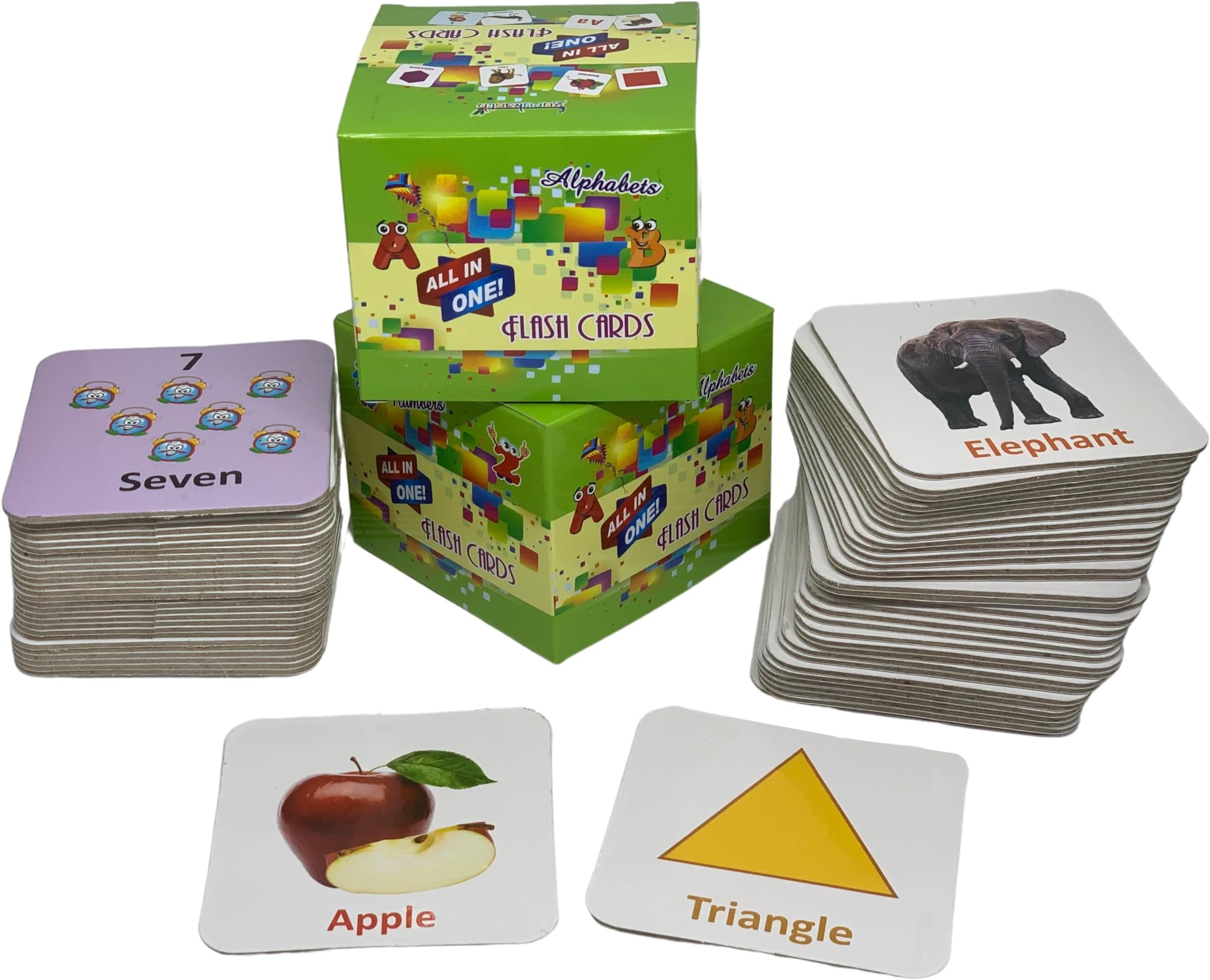 Gurukanth® Premium All in One Flash Cards Book for Kids Toys for 1-6 Years Old Boy and Girls (Laminated Non-Tearable flashcards - Water Proof) | Early Learning Montessori Toy for 1 2 3 4 5 6 Year Old