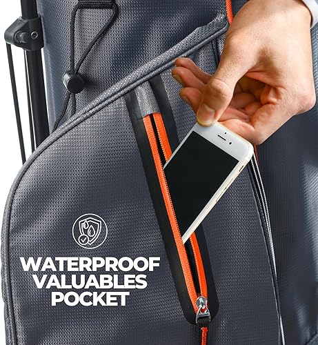 Miniatura 13 de IZZO Bolsa de golf Ultra Lite Gris/verde limón