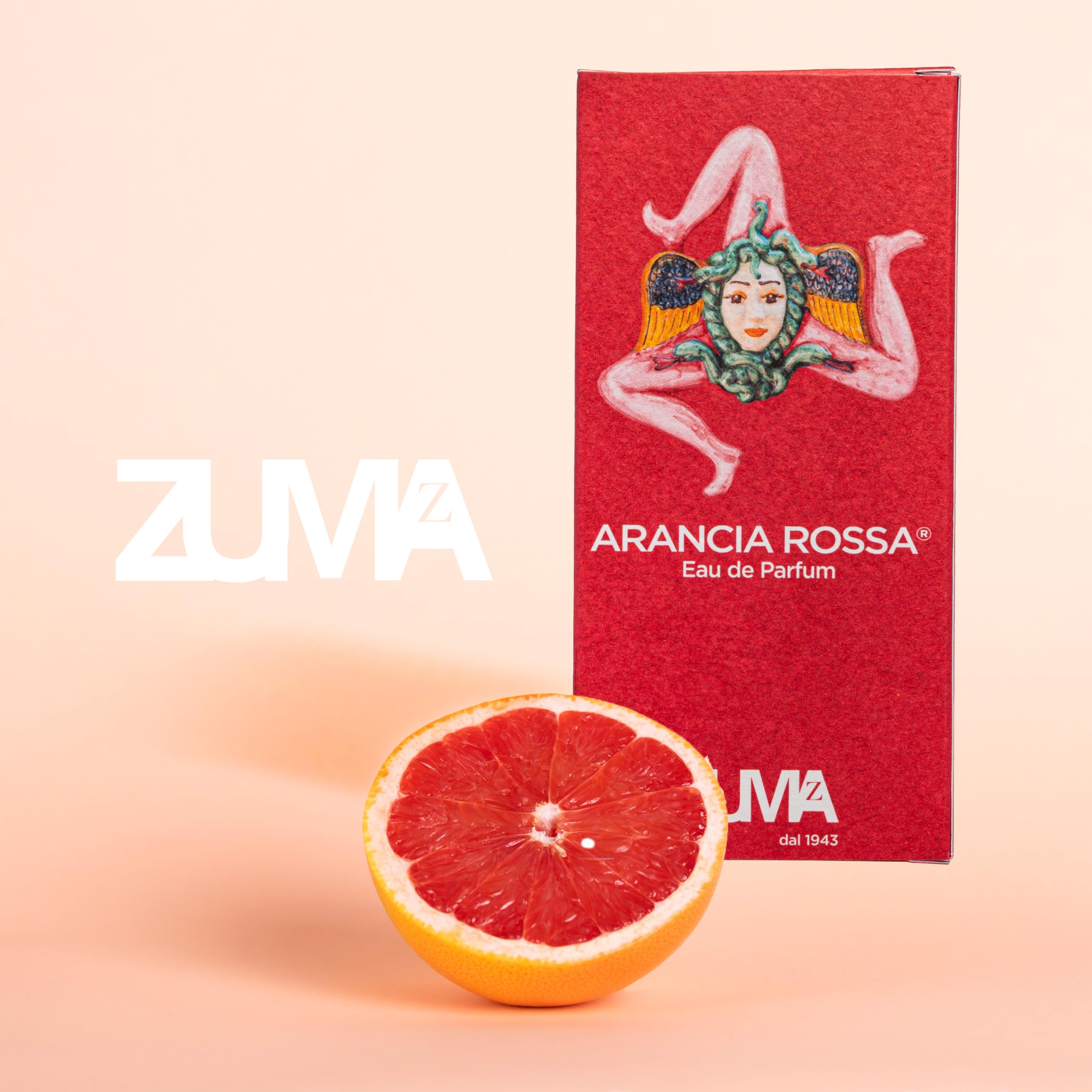 Profumi Zuma - Perfume Mujer y Hombre Naranja Roja - Eau de Parfum Spray de Fragancia Cítrica Unisex - La Energía Radiante del Sol en un Frasco - Made in Italy (Arancia Rossa 100 ml)
