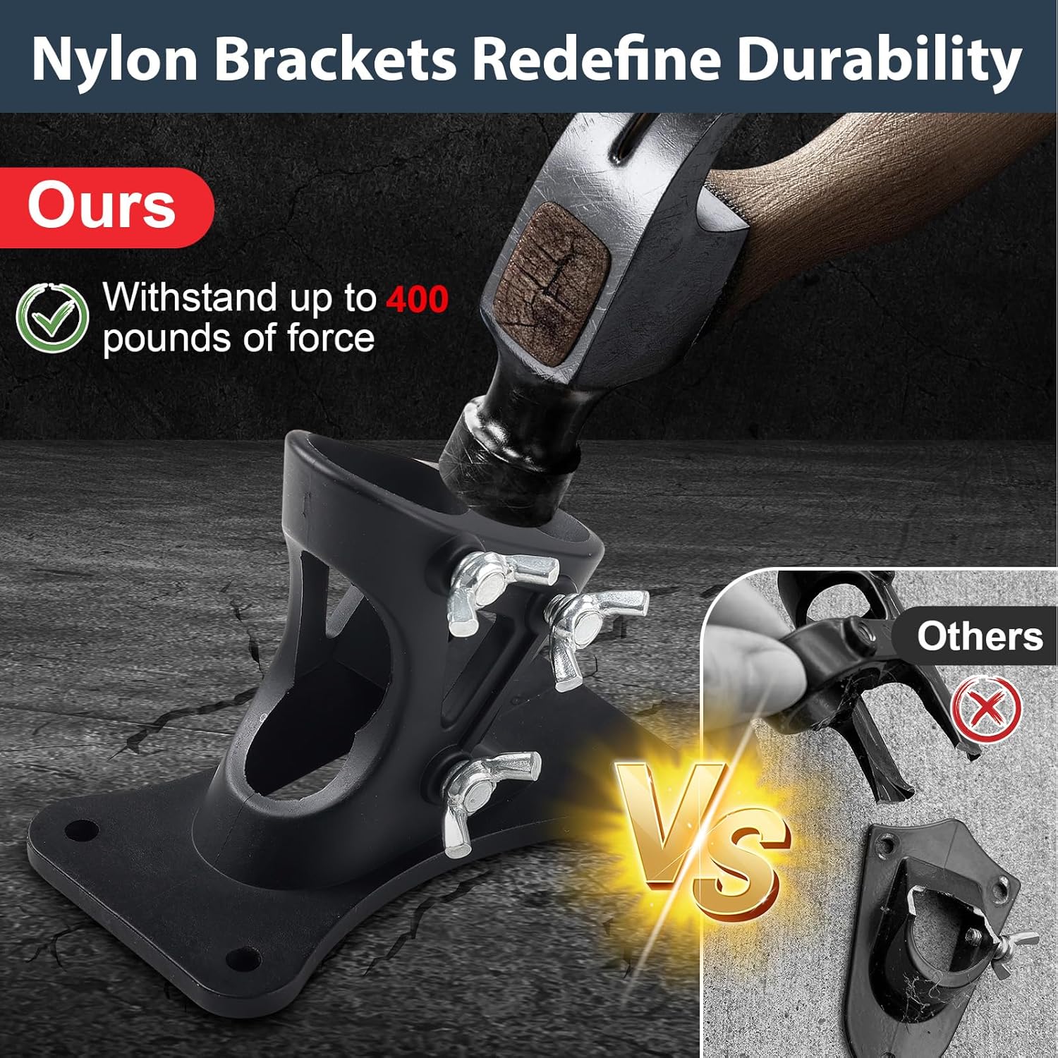 Flag Pole - Upgraded Bracket Holder,6 FT Heavy Duty Stainless Steel Flagpole for Outside House,Tangle Free Spinning Flag Pole Kit Wall Mount for Residential Commercial Outdoor Porch,Black - Image 3