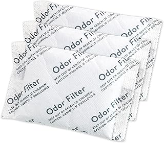 QUALIAZERO Natural Activated Carbon Charcoal Odor Absorber Filter | Eliminator Deodorizer Air Purifying Freshener Refill Bag | For Trash Can, Fridge, Shoes, etc.. | Made with Coconut Shell (3 PACK)