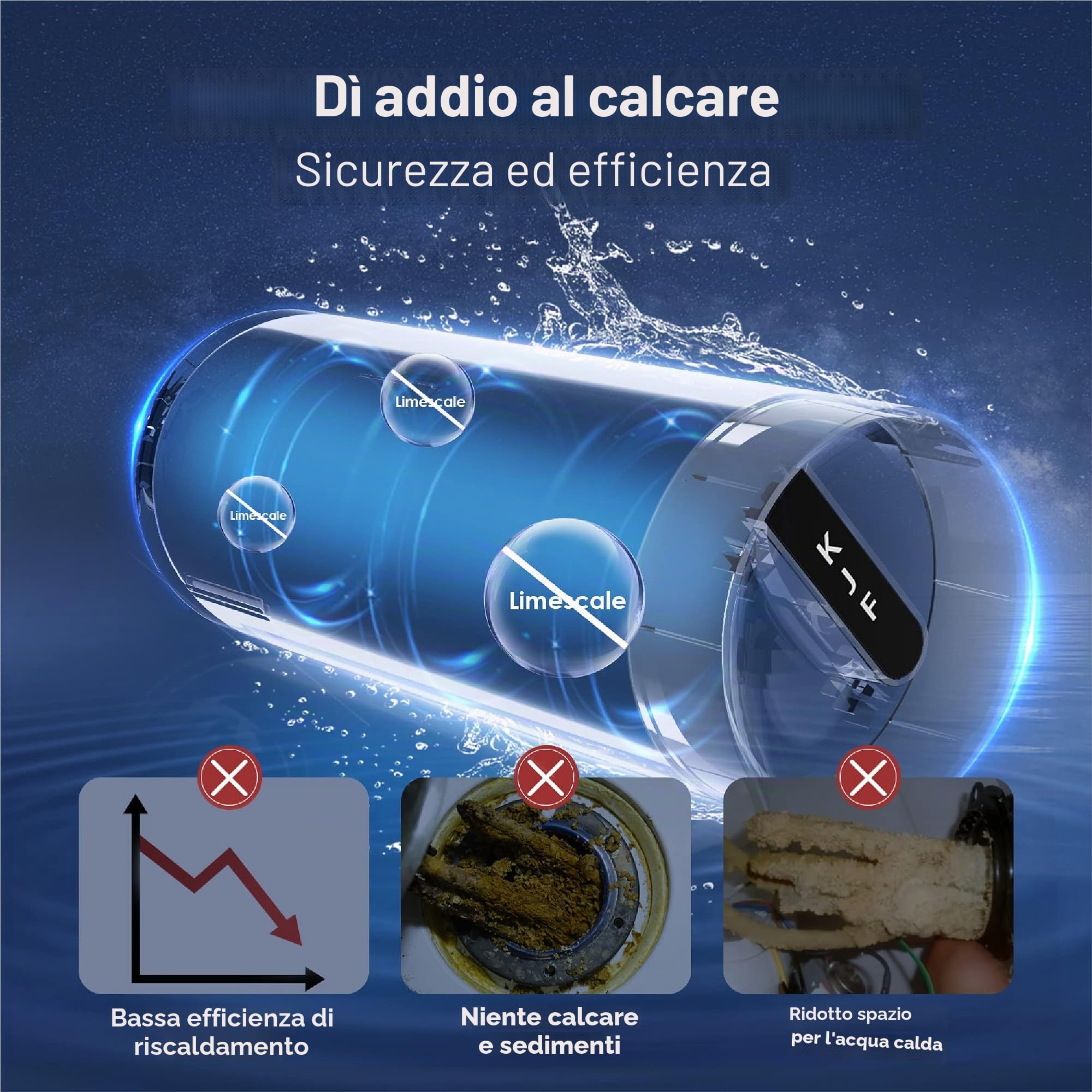 Waterdrop Erogazione Acqua Sistema Calda Istantanea a Osmosi Inversa, 600 GPD, Senza Serbatoio, 2: 1 Puro al Lavello, Sotto Lavandino, Riduzione TDS, Rubinetto LED Intelligente, WD-K6/WD-KJ600