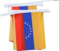 Vista 263 de Guatemala 19.7 ft BUNTING Flag 20 banderas 9'' x 6'' - Banderas de cuerda guatemalteca 5.9 x 8.3 in - AZ FLAG