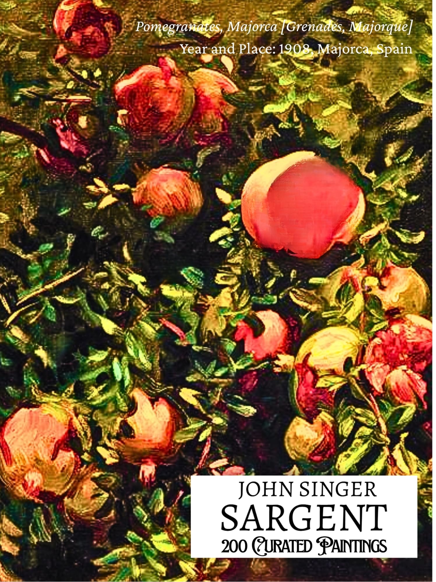Peintures John Singer Sargent le manque de place résolu par un eBook d'art A4