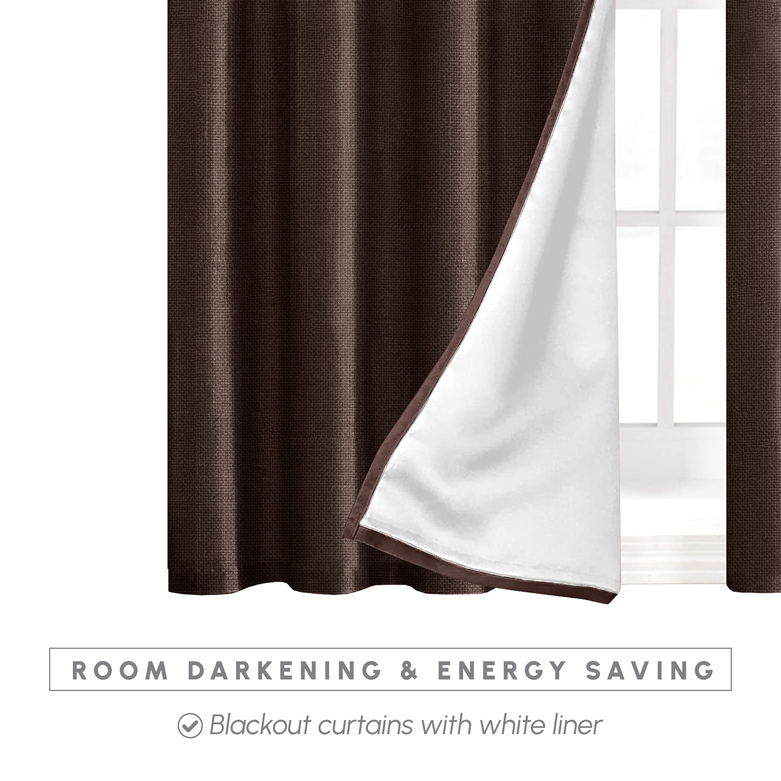 Elegant Comfort Set Di 2 Tende Oscuranti Con Occhielli, Colore Argento, 137x241 Cm, Isolamento Termico E Riduzione Rumore