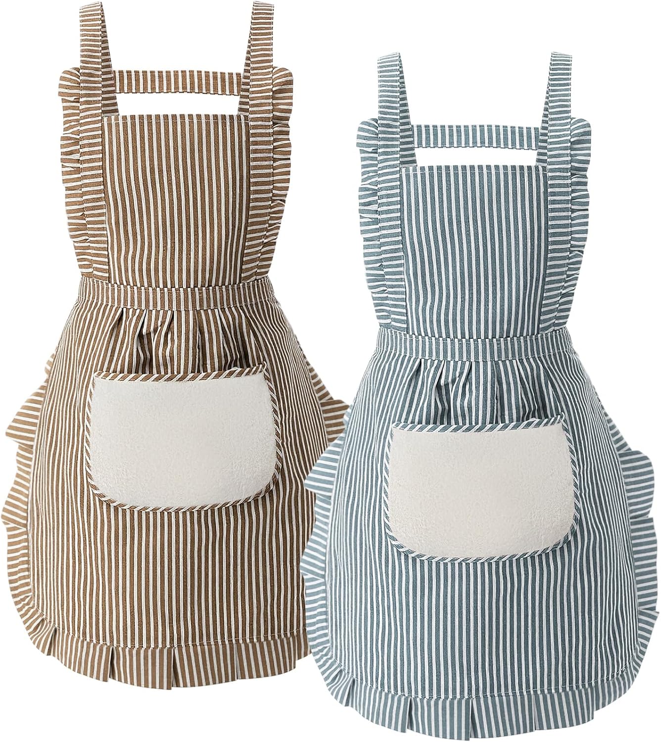 Cooking Aprons for Women with Pockets Adjustable Soft Kitchen Apron Cute Chef Apron for Baking Gardening