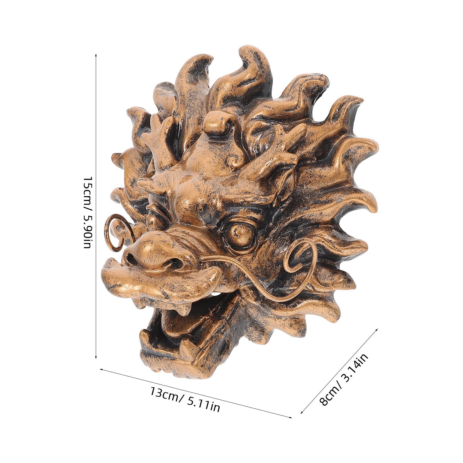 LALAFINA Rubinetto Fontana da Giardino Testa di Drago in Resina Design Elegante e Installazione Facile per Parete Villa e Giardino Decorazione Esterno