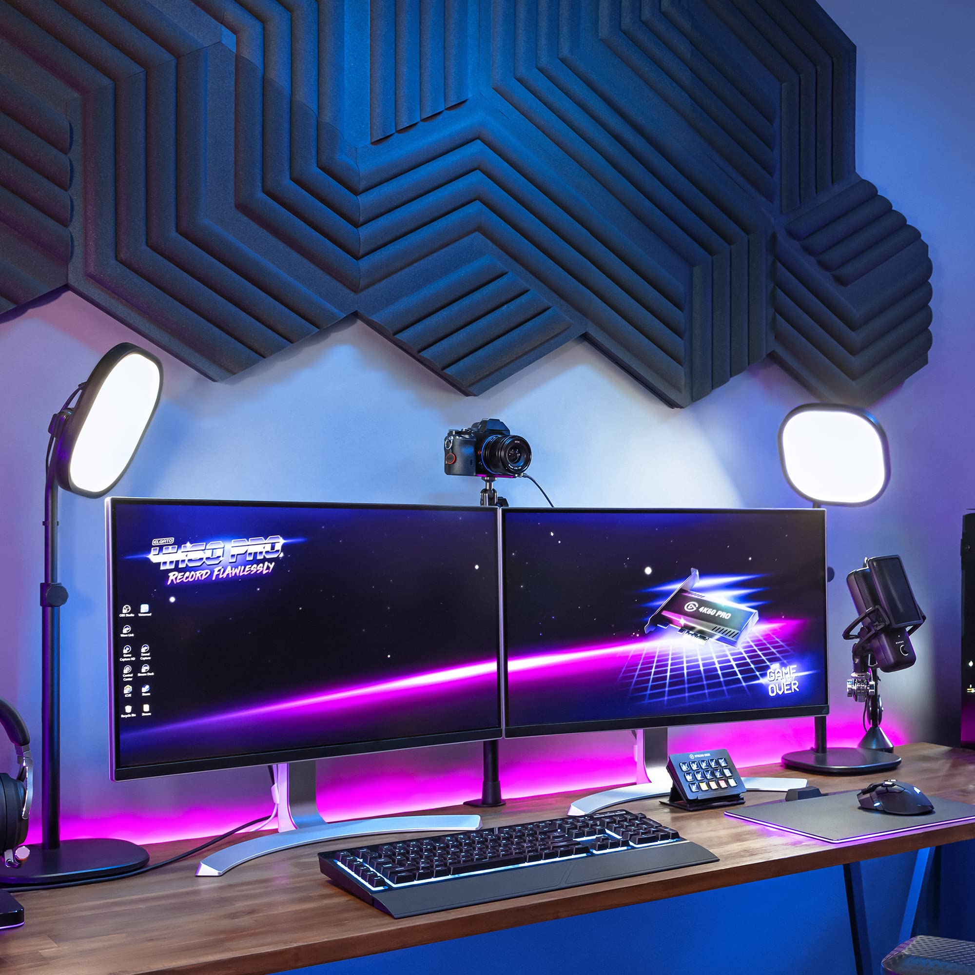 Elgato Key Light Air - Professionelles LED-Panel mit 1.400 Lumen, Multi-Layer-Diffusionstechnologie, Farbtemperatur einstellbar, App-gesteuert, für Mac/Windows/iPhone/Android