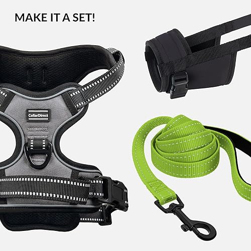 Miniatura 6 de CollarDirect Arnés reflectante sin tirones para perro, con asa y clip frontal, chaleco acolchado suave ajustable para perros pequeños a grandes,