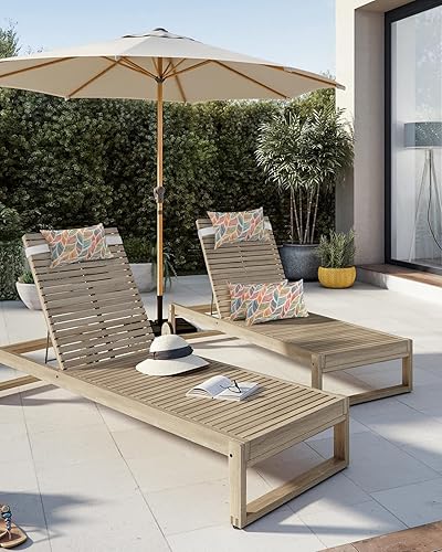 Miniatura 5 de Paquete de 2 fundas geométricas para cojín lumbar, impermeables, para exteriores, con textura de plumas de líneas coloridas, arte moderno,