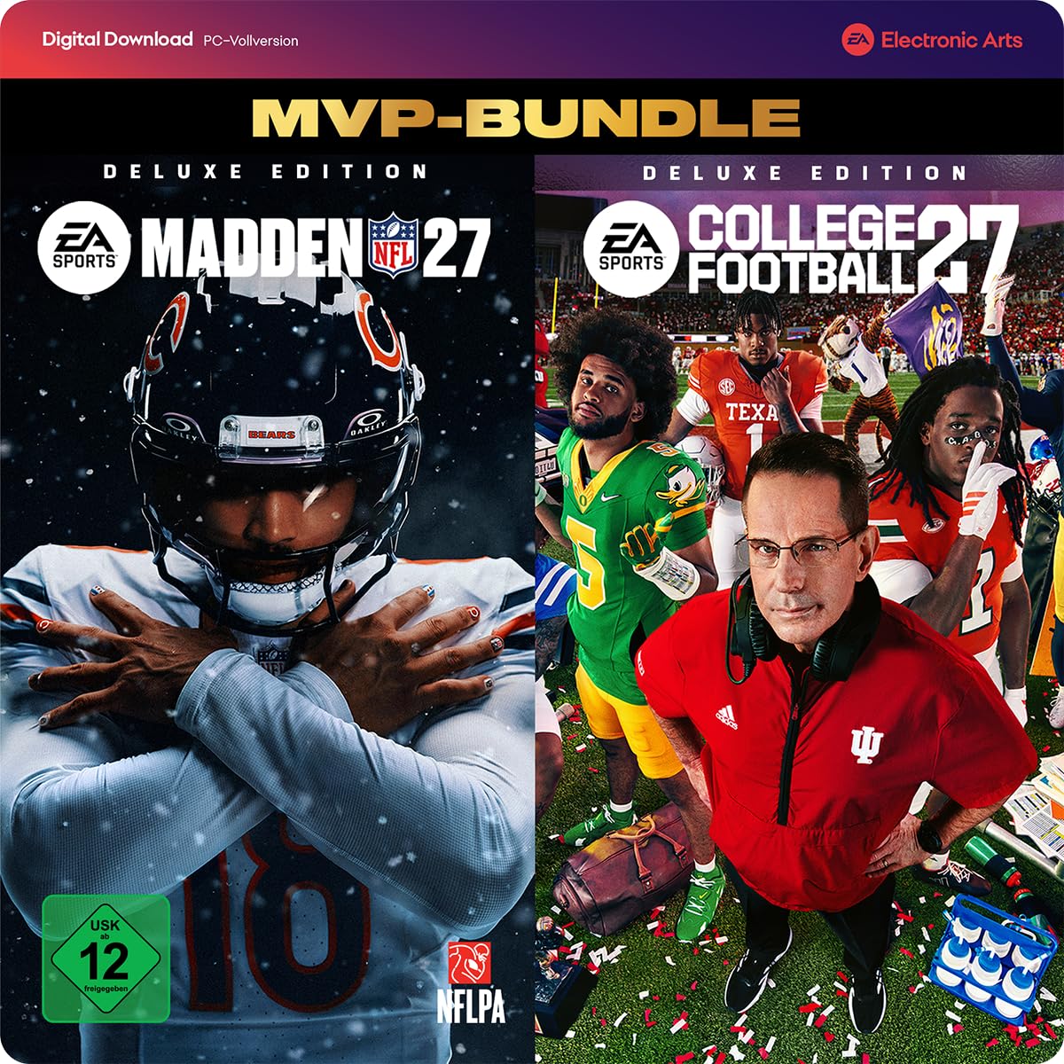EA SPORTS MVP Bundle (College Football 27 Deluxe Edition & Madden NFL 27 Deluxe Edition) PCWin | Download Code EA App | Deutsch Deluxe | PC Code - EA App