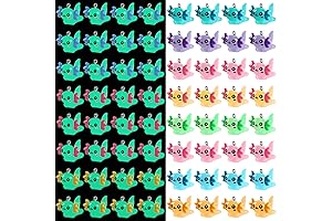 64 Pcs Axolotl Glow Charms, Mini Axolotl Resin Pendant for DIY Jewelry