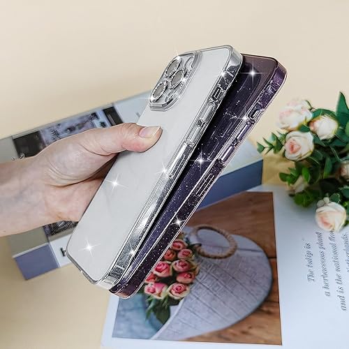 Miniatura 5 de Uioeua Funda compatible con iPhone 14 Pro Max, protector completo de lente de cámara, carcasa trasera dura a prueba de golpes con cubierta de placa