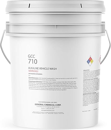 Miniatura 6 de GCC 710 - Alcalino concentrado para lavado de vehículos, para limpieza y detalles, agentes secuestrantes y álcalis de corte de grasa, a base de