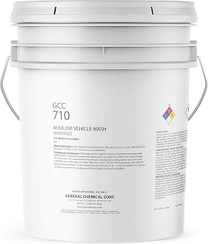 AutoGeneral GCC 710 Vehicle Wash Concentrated Alkaline Car Shampoo for Cleaning & Detailing Water-Based Multi-Surface Dirt & Grease Cutter Professional Commercial Grade Cleaner - 5 Gallons