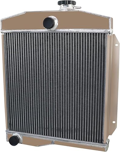 Miniatura 2 de AluKühl Radiador de aluminio de 3 filas para Jeep Willys Truck 1955-1958 L4 3.7L V6 V8