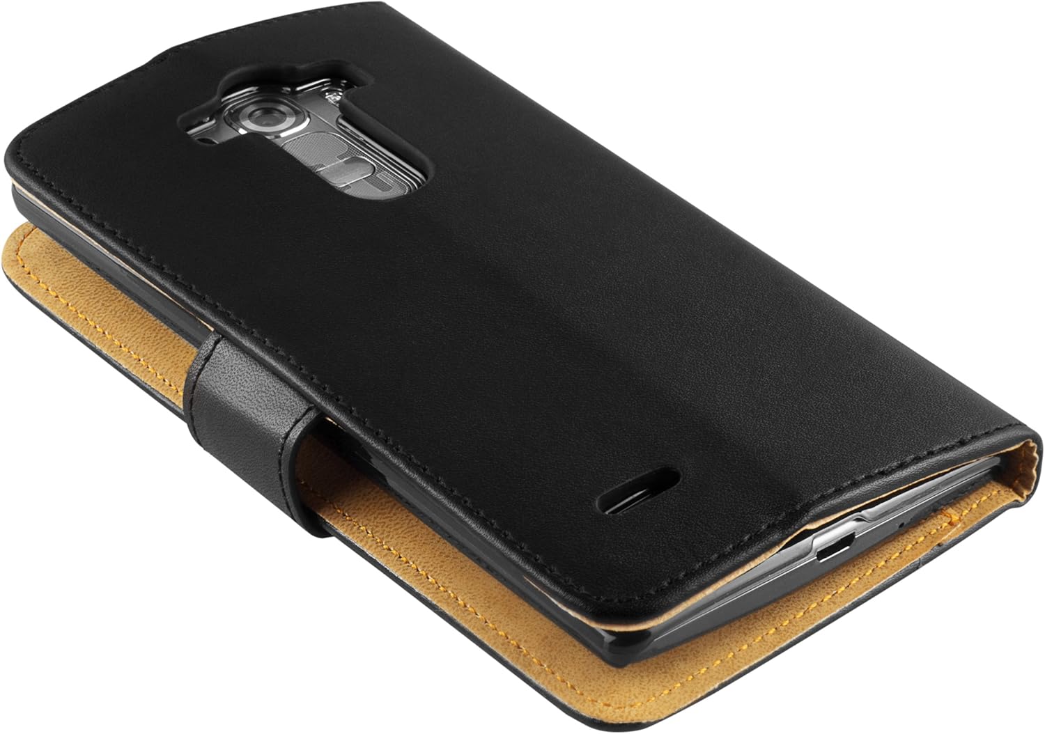 mumbi Book-Style Case Compatible with LG G4S Black