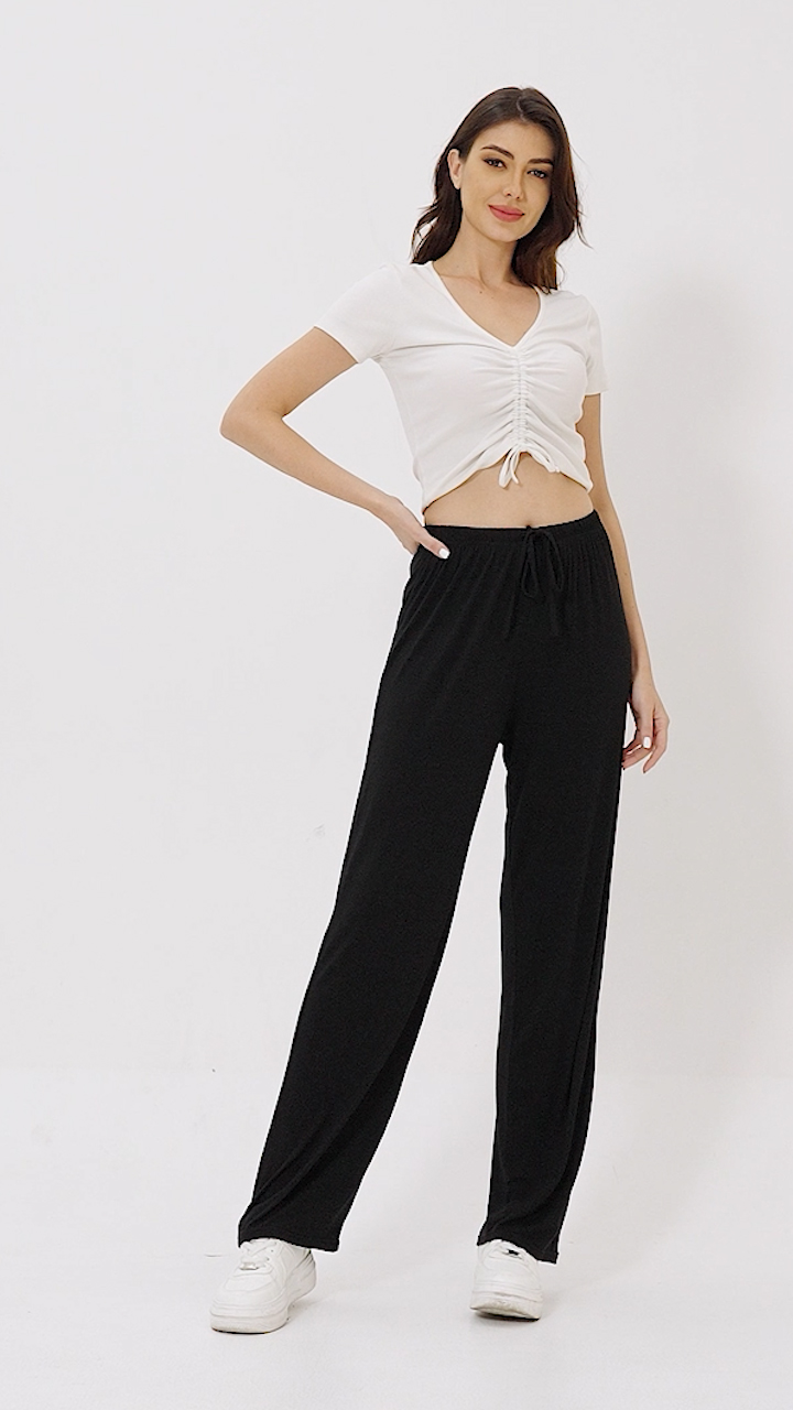 Amazon.com: FEQO 2 Pack Women's Lounge Pants Wide Leg Yoga Pants