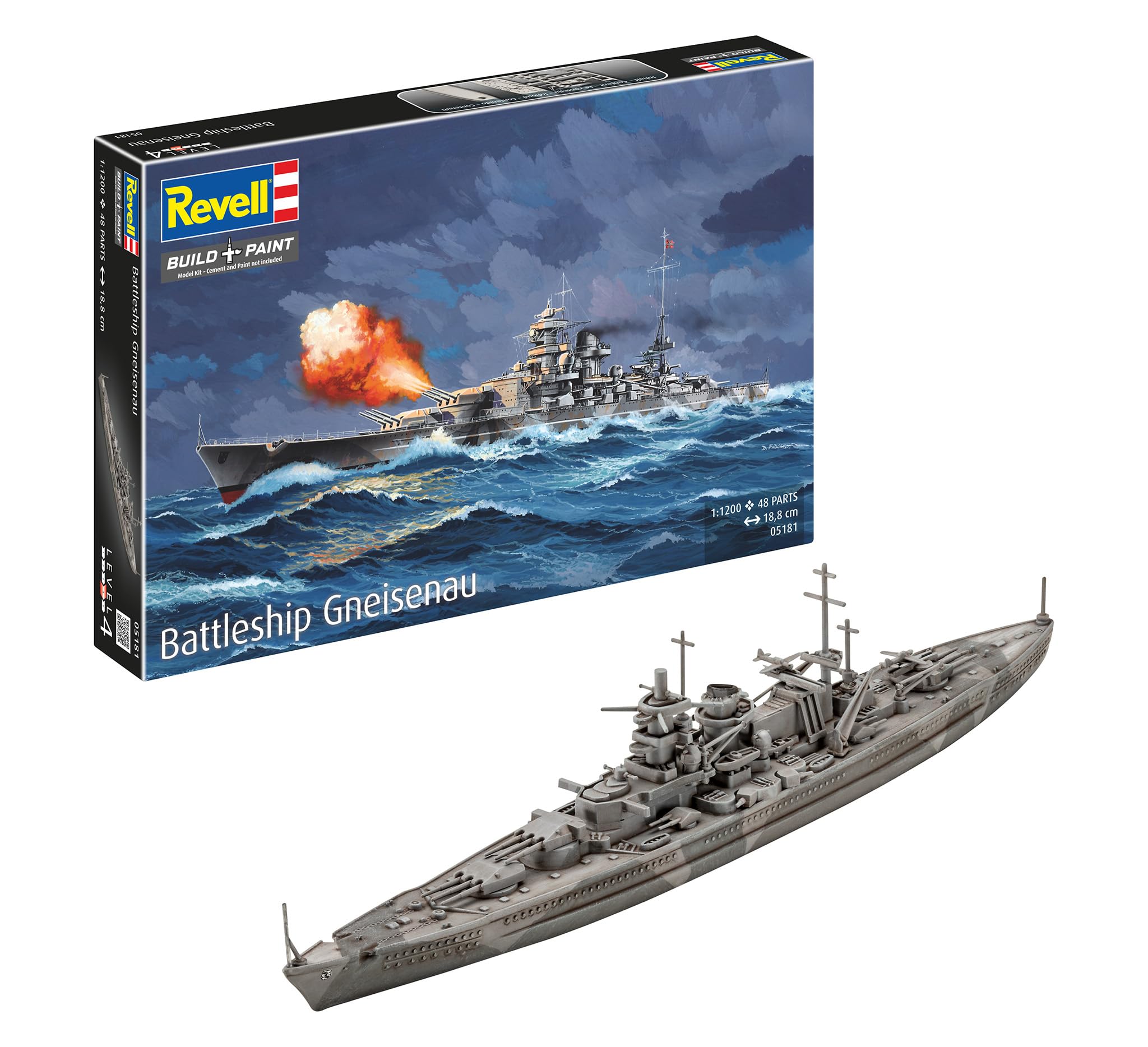 Amazon | ドイツレベル 1/1200 ドイツ 巡洋戦艦 グナイゼナウ