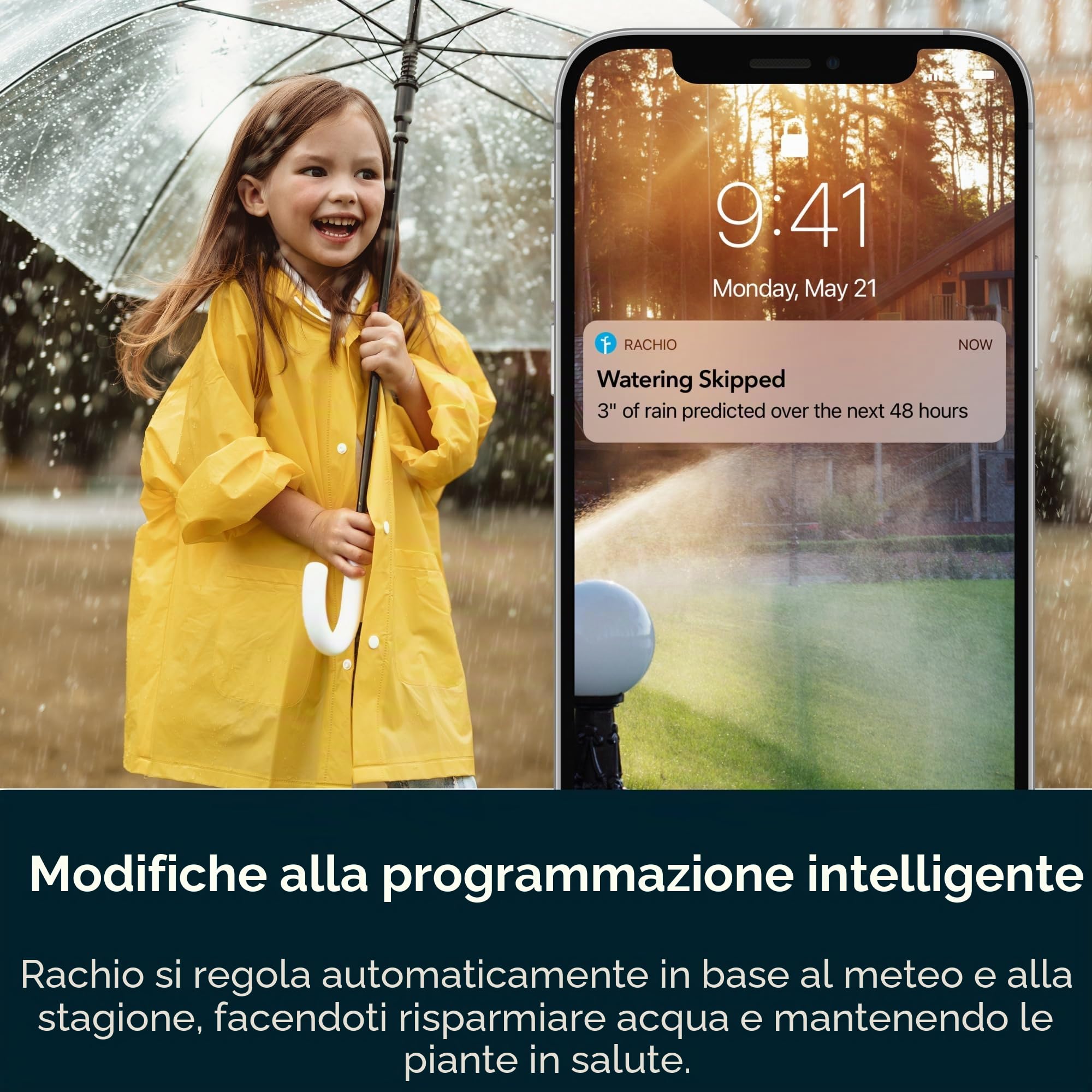 Rachio 3 controller intelligente WiFi per irrigatore, compatibile con Alexa, 16 zone
