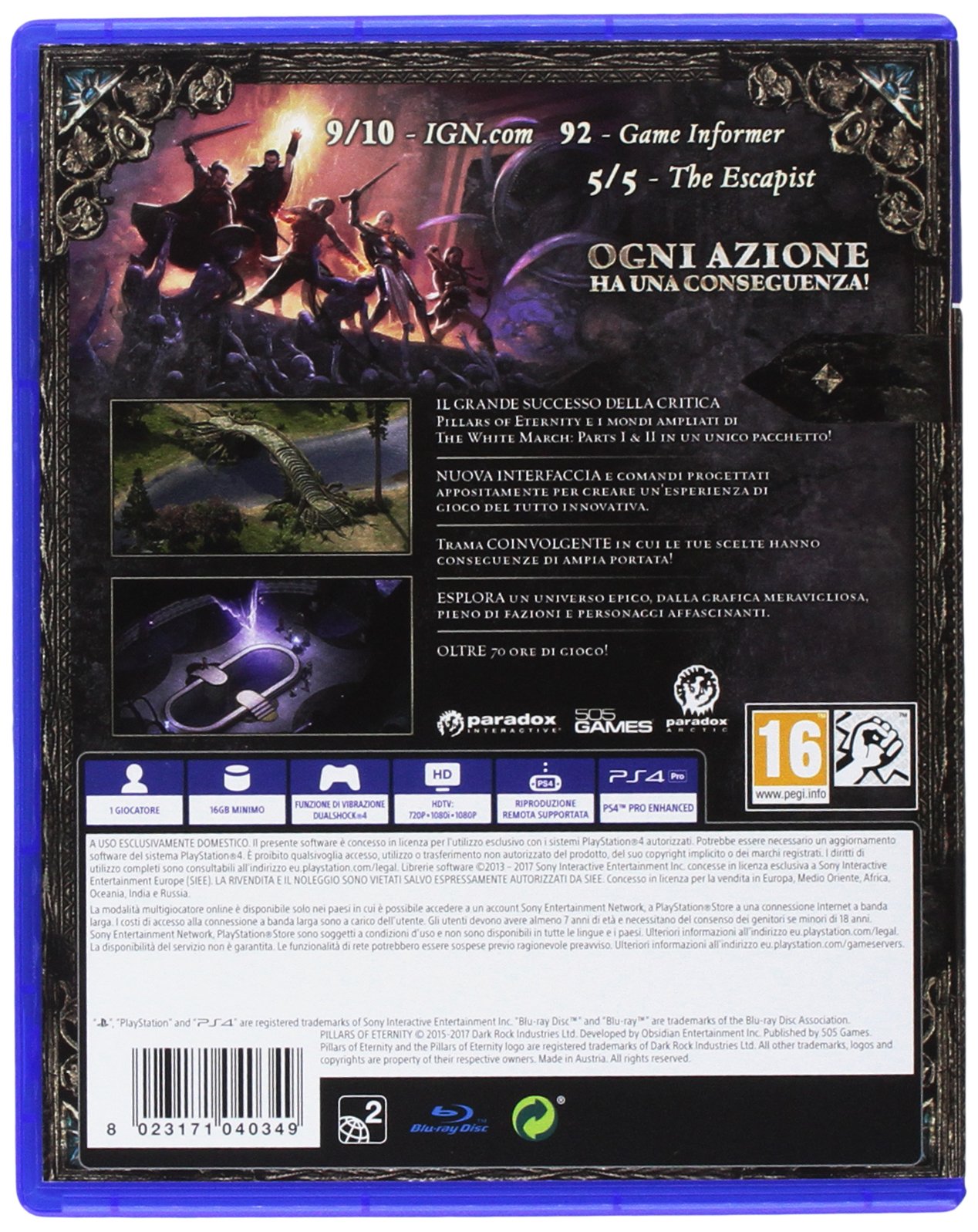 Pillars Of Eternity: Complete Edition - Le RPG Salué Par La Critique Arrive Enfin Ps4 Et Xbox One 283682 1