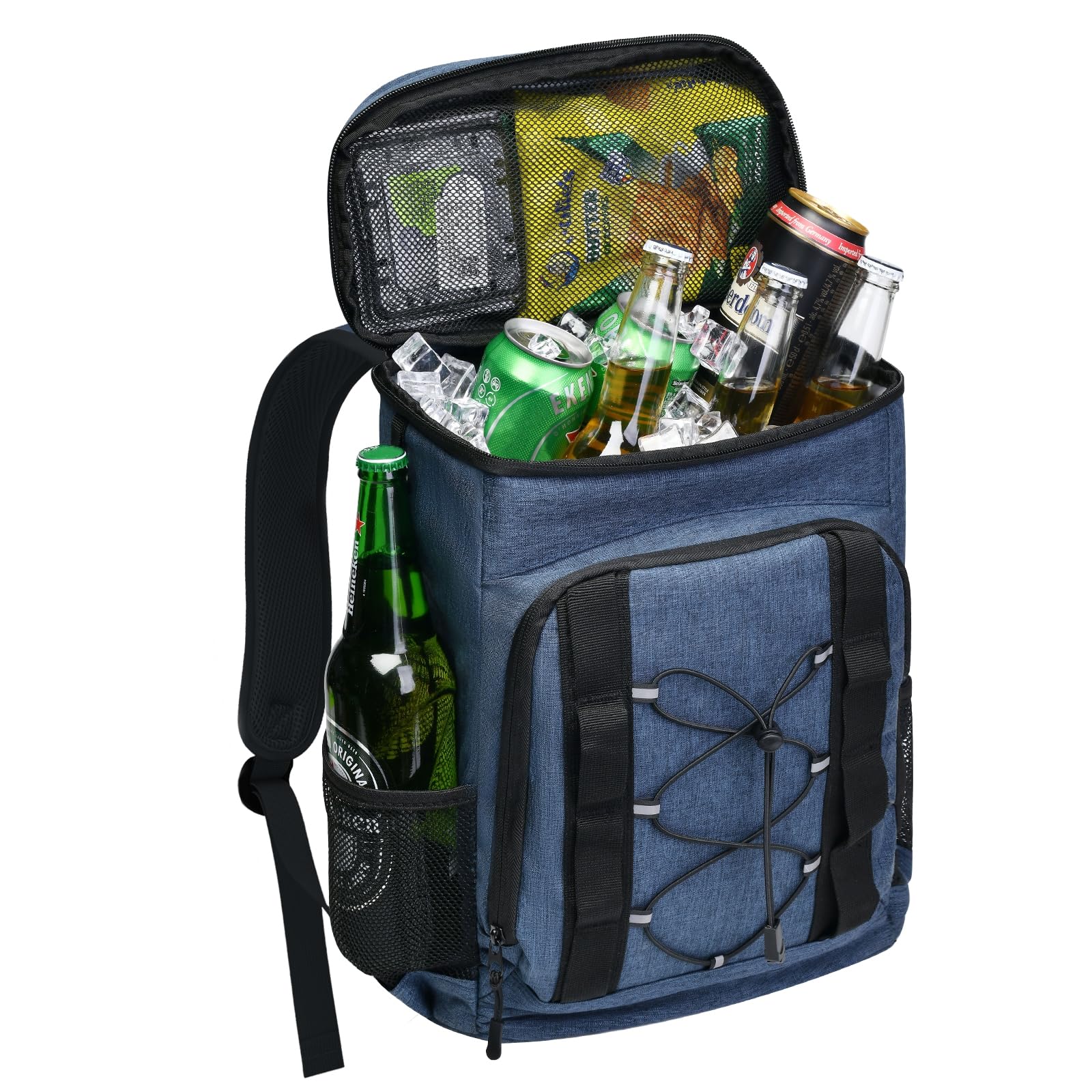 33 Cans Insulated Backpack Cooler - Leakproof Waterproof Lightweight Soft Coolers Bag for Camping Picnic Hiking Beach and Lunchbox Backpacks Bags-Leak